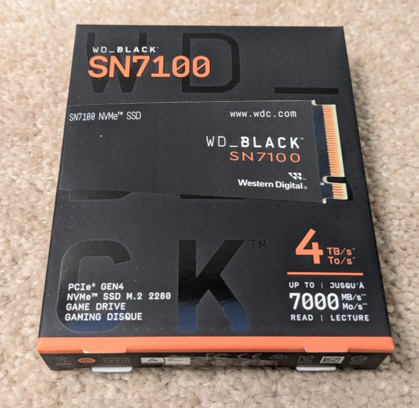 Western Digital Solid State Drives 4 TB Storage Capacity for sale