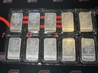 (10) Bar Lot Vintage 1 Troy Oz .999 Fine Silver National Refiners Sealed 10oz