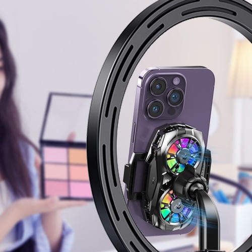 Refroidisseur de t��l��phone portable color�� RGB avec contr?le intelligent de - Zdjęcie 5 z 12