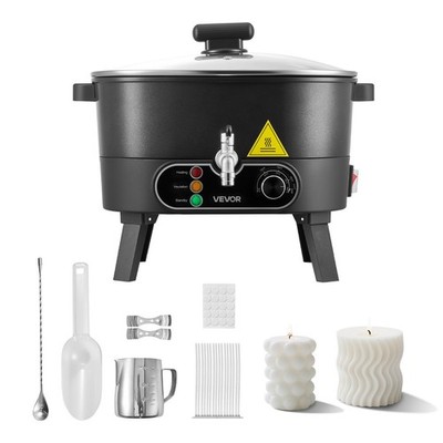 Wax Melter for Candle Making, 6.3 Qts, Fast and Even Heating, with Easy Pour Spo