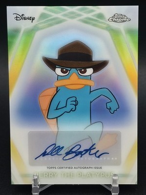 2026 Topps Disney Neon Perry The Platypus Chrome Neon Etch Auto