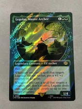 Legolas, Master Archer - Surge Foil Extended Art Showcase LTR NM MTG