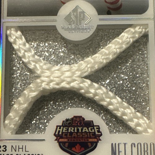 MACKENZIE WEEGAR /35 2024-25 Upper Deck SP Game Used NET CORDS HCN-MW Calgary - Picture 3 of 6