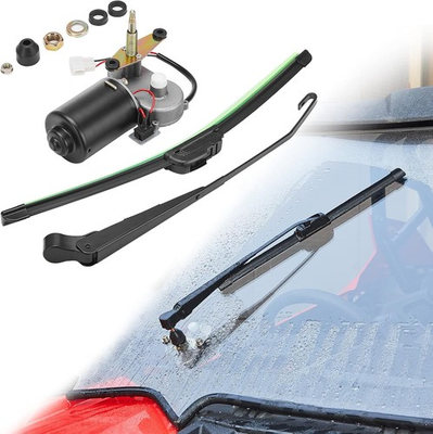 #ad 12V Electric Windshield Wiper Motor Kit Universal or UTV Polaris RZR Kawasaki $59.99