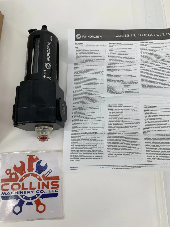 Norgren Excelon L74M-3AP-QPN Lubricator Micro-Fog 3/8" NPT Manual Drain - Image 3 of 4