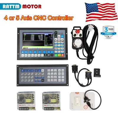 RATTM MOTOR 【US】5 / 4 Axis CNC Motion Controller DDCS Offline Standalone&MPG&Power&Keyboard