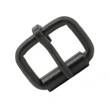Single Prong Roller Buckle Black 1" 1419-13