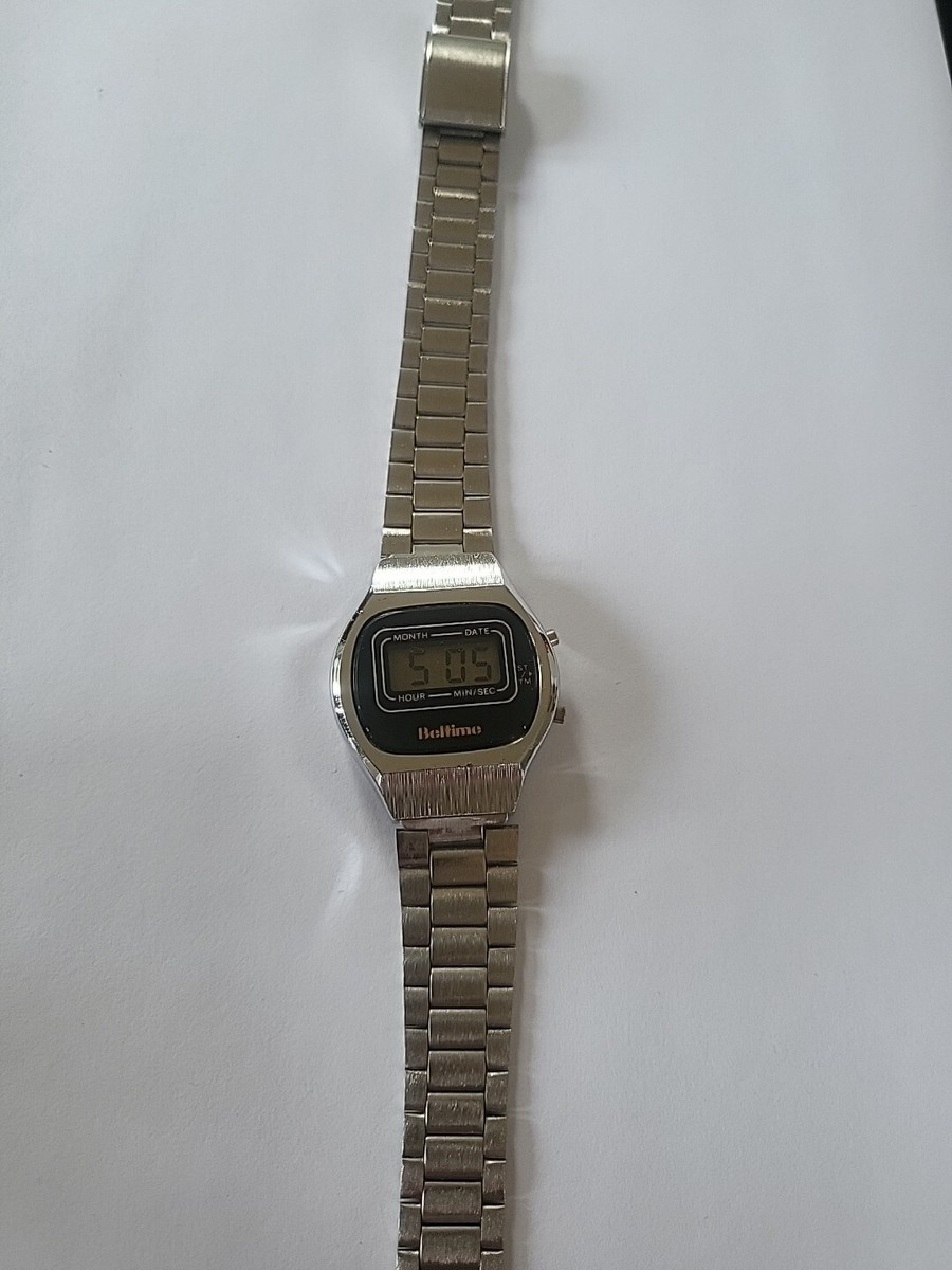 Lcd Quartz Little Ladies Retro Silver New