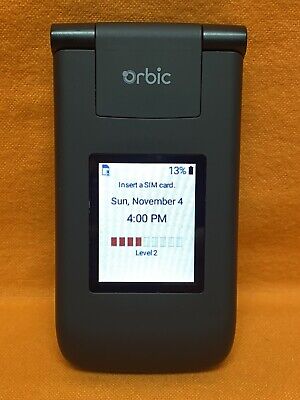 Unlocked (Verizon) Orbic Journey V RC2200L Flip Phone 4G Black Post or