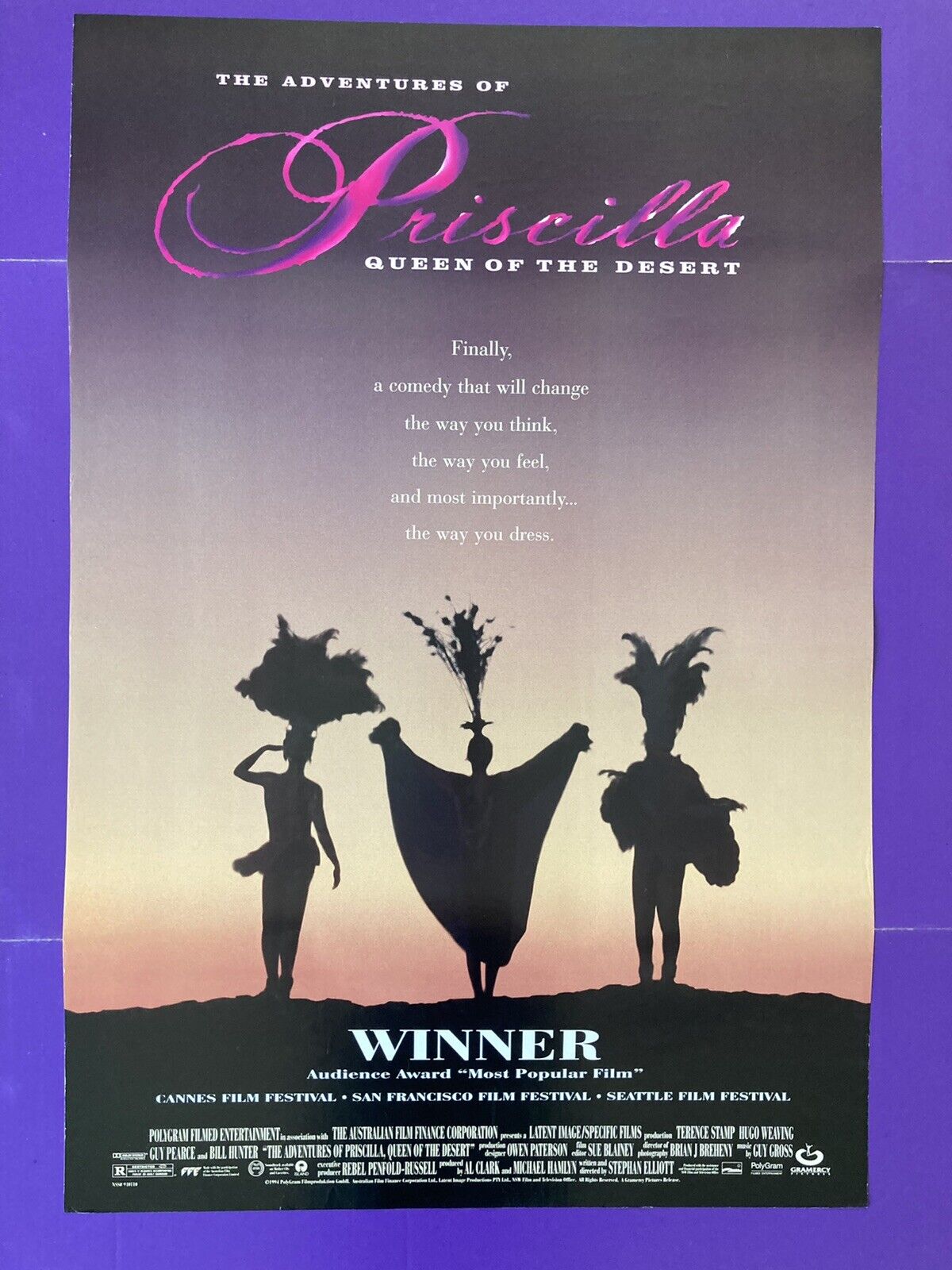 Australian poster: The Adventures of Priscilla, Queen of the