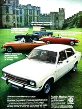 1973 Austin Marina Land Rover Vintage Jaguar MGB Triumph Original Print Ad