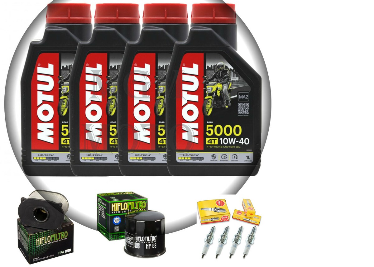 Aceite Motul 5100 10W-40 + Filtro De Aceite Para Suzuki SV650 (todos Los Modelos Del 99 Al 2010)