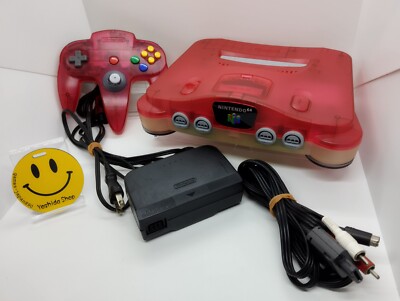 Nintendo 64 Clear Red Console N64 Chose Console [REGION FREE] US