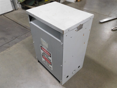USED 75kVA Challenger 752-425 DT-3 Transformer HV 480 Delta LV 240 Delta 3Ph