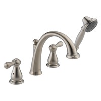 Delta Faucets Bathroom Roman Tub Trim With Hand Shower, Stainless Steel T4775-ss on sale Delta Faucets Bathroom Roman Tub Trim With Hand Shower, Stainless Steel T4775-ss on sale