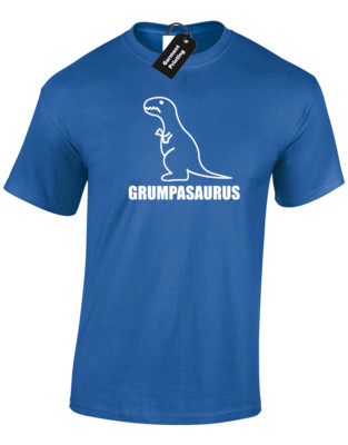 GRUMPASAURUS HERREN T-SHIRT LUSTIG DINOSAURIER DESIGN NIEDLICH GESCHENKIDEE FÜR PAPA OPA