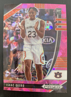 2020-21 Prizm Draft Picks Isaac Okoro #44 Pink Cracked Ice Rookie