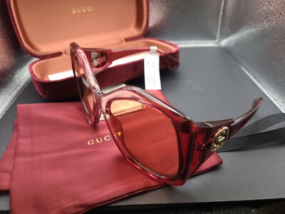 NEW GUCCI GG0875S 003 WOMEN SUNGLASSES BURGUNDY GUCCI GUCCI GG0875S-003 Women main image 4