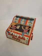 Vintage 1960 Modern Math Quiz Mechanical Flash Cards Tin Toy from Wolverine