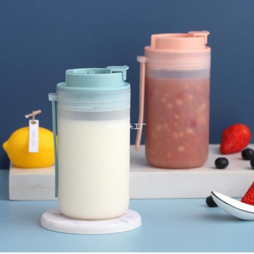 Transparent Water Bottle Reusable Breakfast cup Practical Travel Cup - Photo 1/8