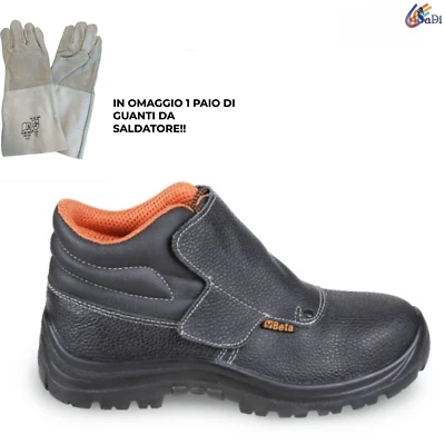 SCARPE DA LAVORO ANTINFORTUNISTICHE BETA UTENSILI WORK 7245BK ALTA SALDATORE S3