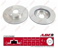 2X ABE C32129ABE Bremsscheibe FüR Toyota