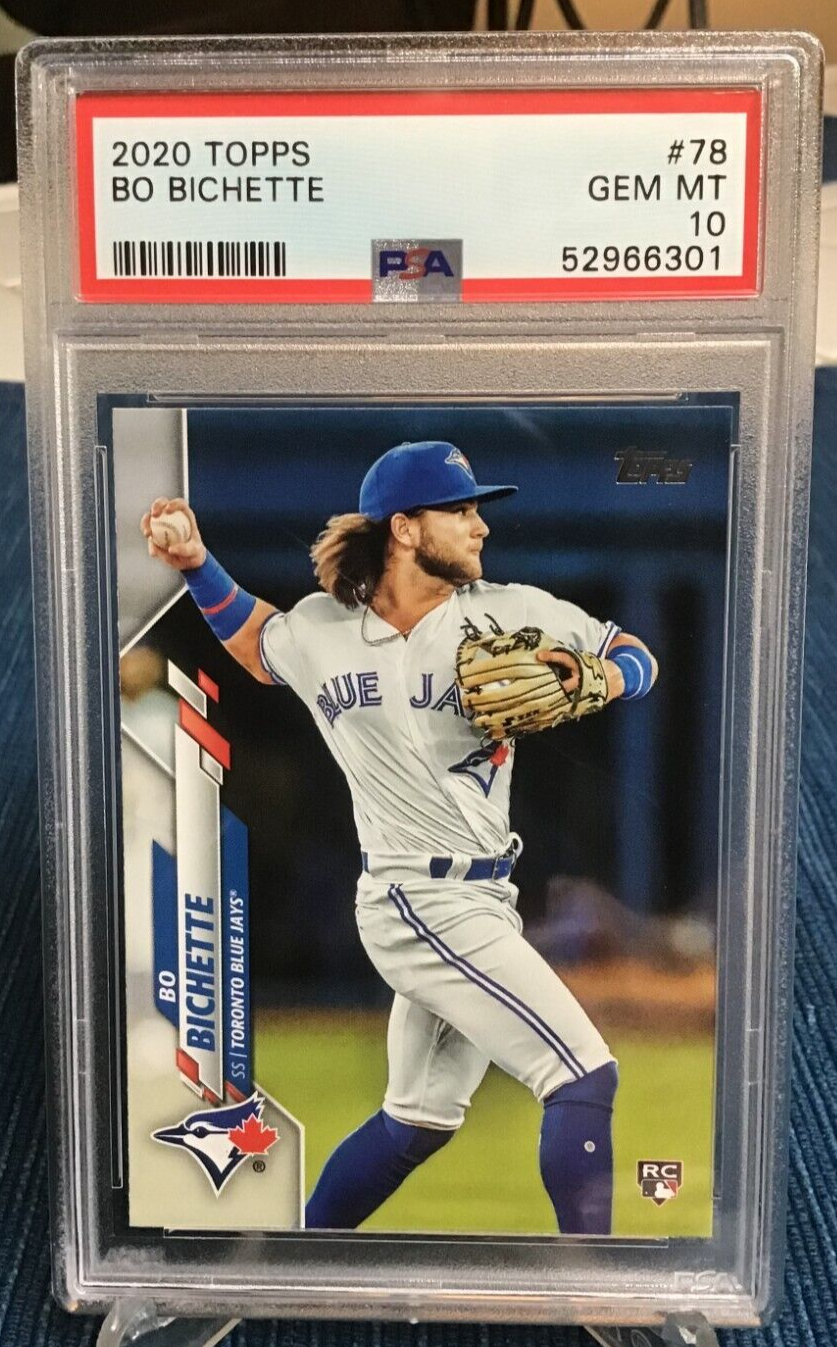 2020 Topps Bo Bichette Rookie Card RC #78 PSA 10 Toronto Blue Jays ~201C |  eBay
