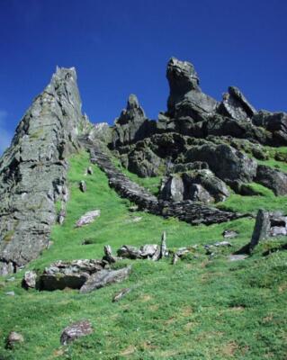 Foto 6x4 Blick NE aus Christi Sattel auf Skellig Michael. Caherdaniel c2000