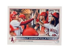 Brand New: 2022 topps Dugout Congratulations Los Angeles Angels Trading Card
