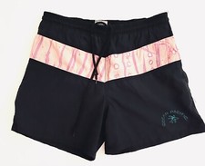 Vintage OP Ocean Pacific Nylon Lined 4  Inseam Swim Shorts See Measurements