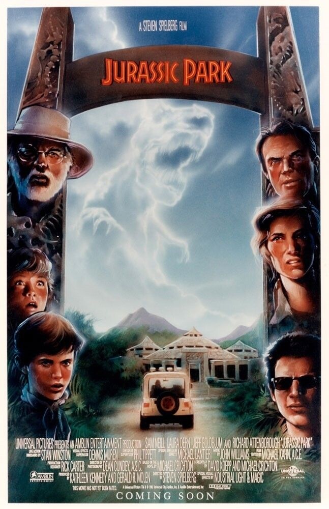 JURASSIC PARK REPLICA 1993 MOVIE POSTER