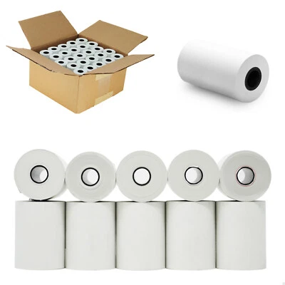 50 ROLLS 2 1/4" X 85' FIRST DATA FD130 FD50 FD55 FD100TI THERMAL PAPER 50ROLLS