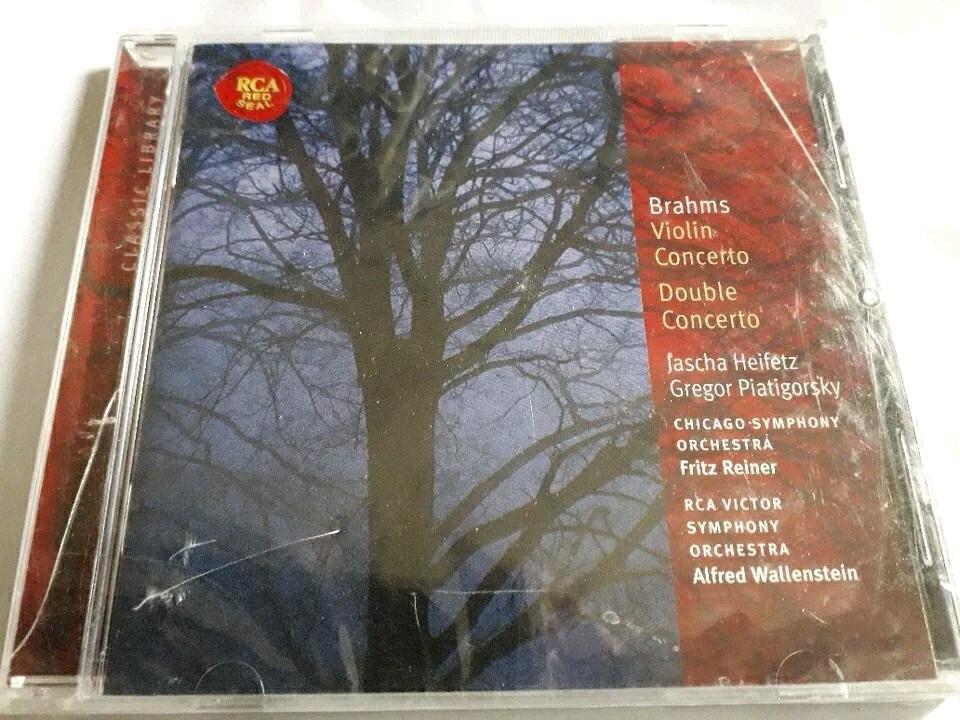 Johannes Brahms Violin Concerto Double Concerto Heifetz REINER CSO CD NEW SEALED