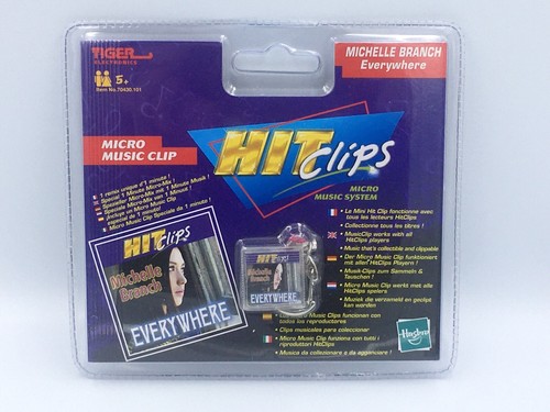 HASBRO Tiger 2002 HIT CLIPS Micro Music Clip NEUF : MICHELLE BRANCH «EVERYWHERE»