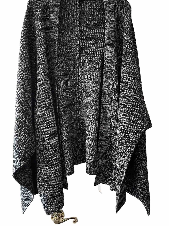 Rebecca Minkoff Wrap Shawl One Size, Salt &Pepper, soft and plush knit fabric - Image 2 of 3