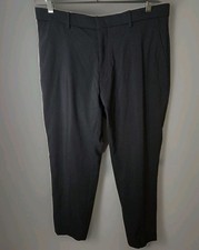 New Tommy Hilfiger Men's 34x32 Modern-Fit TH Flex Stretch Charcoal Performance