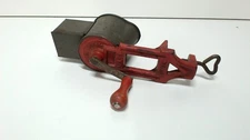 Antique Metal Red Spice Cheese or Nutmeg Grinder Grater Made in USA Lorraine