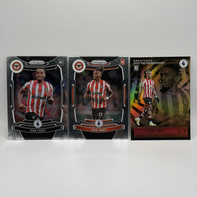 Panini Prizm/Chronicles Illusions Premier League Ivan Toney RC Lot (3) #150