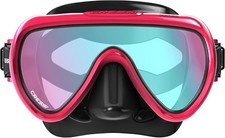 Cressi Honey Monolent Mask, Black/Fuchsia, UV 420 Blue/Orange