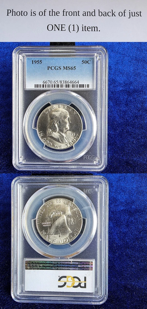 MS 65 Graded 1955 Franklin Half Dollars (1948-1963) for sale | eBay