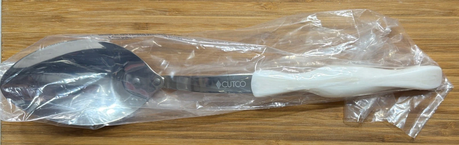 Cutco 17KG Stainless Pearl White Basting Solid Serving Spoon Utensil Sealed NEW