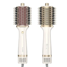 Gomyth V1 4-in-1 Heated Comb & Blow Dryer Brush,Ionic Hair dryer,Hair Styling