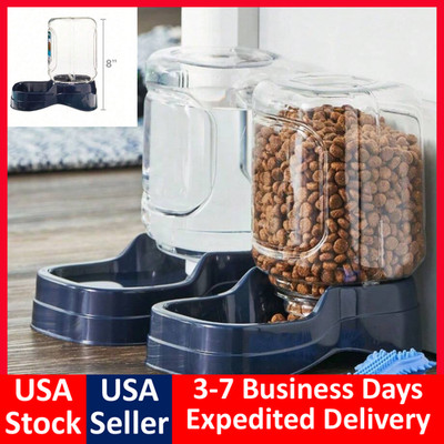 SMALL Gravity Pet Feeder Water Dispenser Automatic Dog Cat Food Dispenser