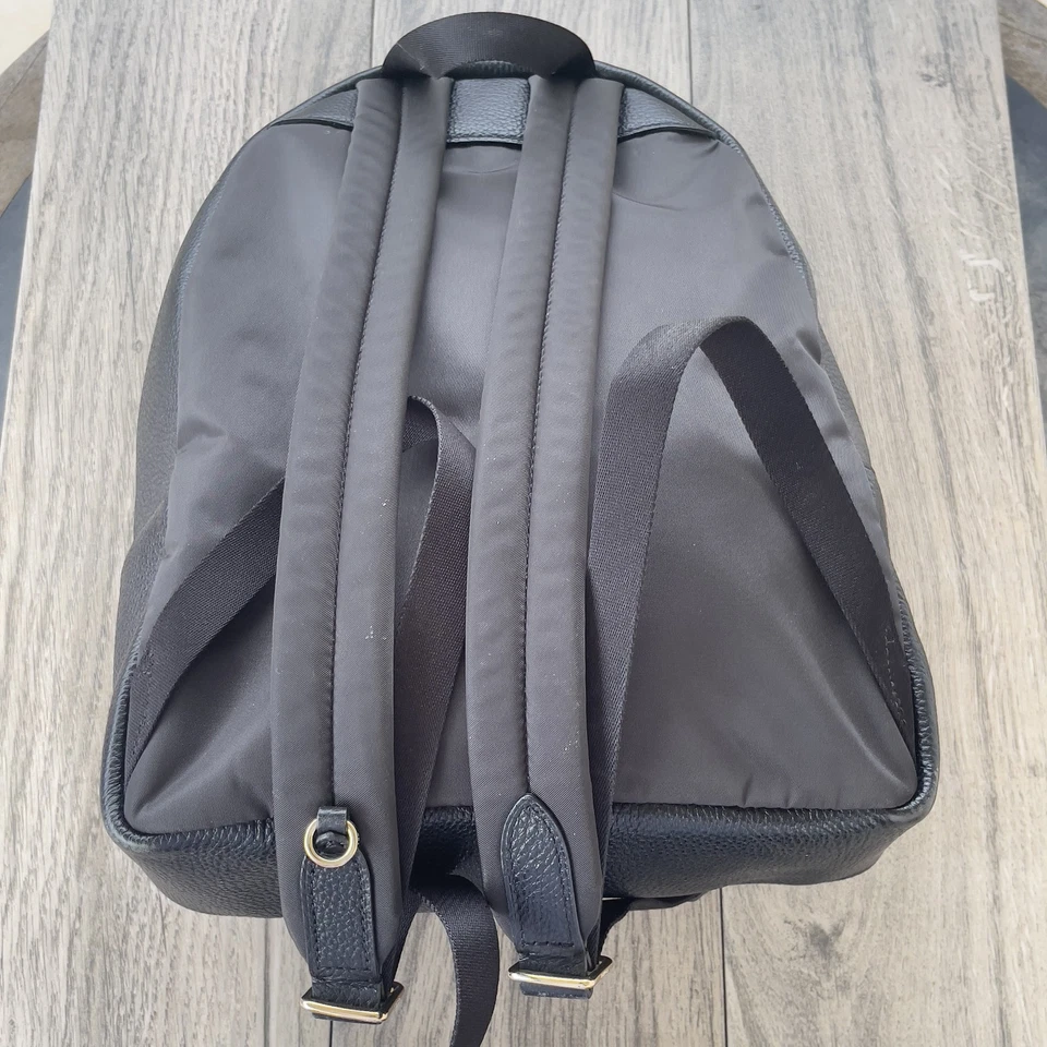 Coach Backpack Women Black Pebbled Leather Gold Hardware F30550 2 Way Travel Bag - Image 4 of 4