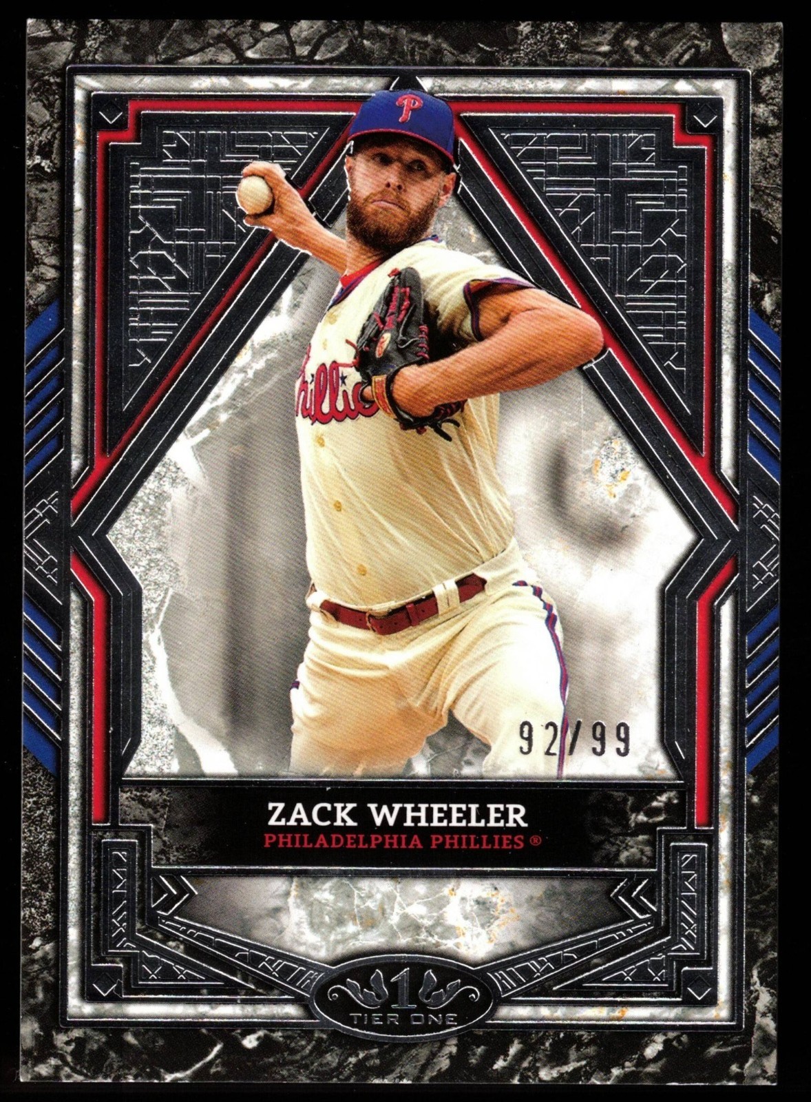 Zack Wheeler - 2025 Topps Tier One Silver Foil /99 #34 FREE SHIPPING!!