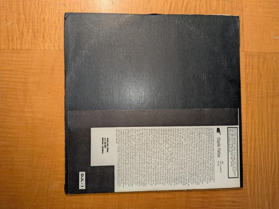 Charley Patton The Immortal Charlie Patton Number 1 Used Vinyl LP VG+VG OJL $25 - Image 2 of 4