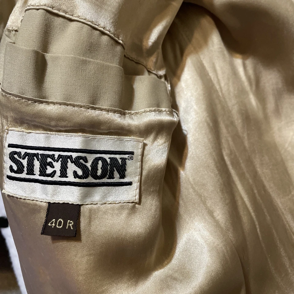 Chaqueta Western Stetson Vintage Cuello de Piel Pana Puffer Mediana 40R Años 70’s - 80’s Foto 4 de 4