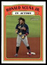 Ronald Acuna Jr. 2021 Topps Heritage #300 Braves MLB READ FREE SHIP AutographDen