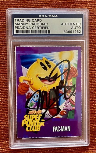 Manny Pacquioa Signed Trading Card PSA/Dna 