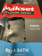 Kwikset Pismo Passage Matte Black Door Lock Bed And Bath